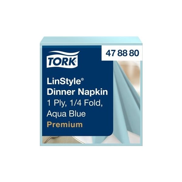 Servett TORK LinStyle aqua 39x39cm 50/fp
