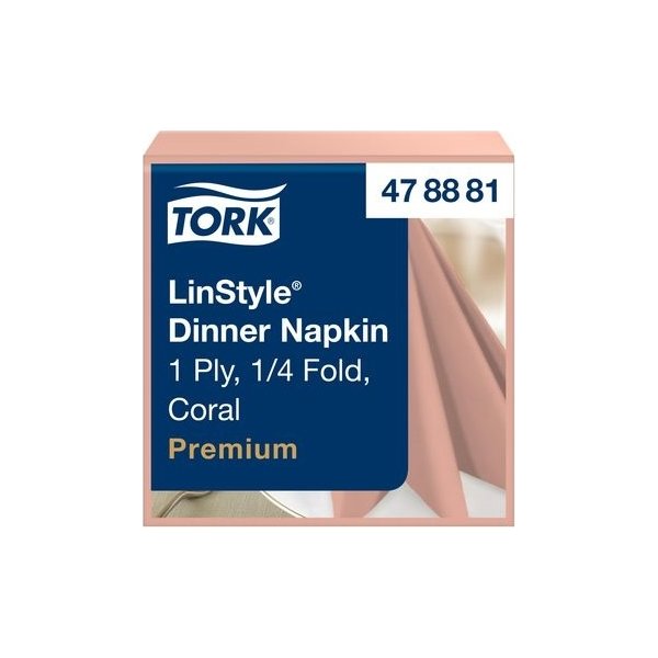 Servett TORK LinStyle coral39x39cm 50/fp