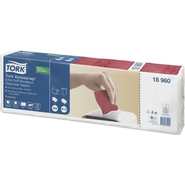 Servett TORK Pre N4 2-lag borde. 1000/fp