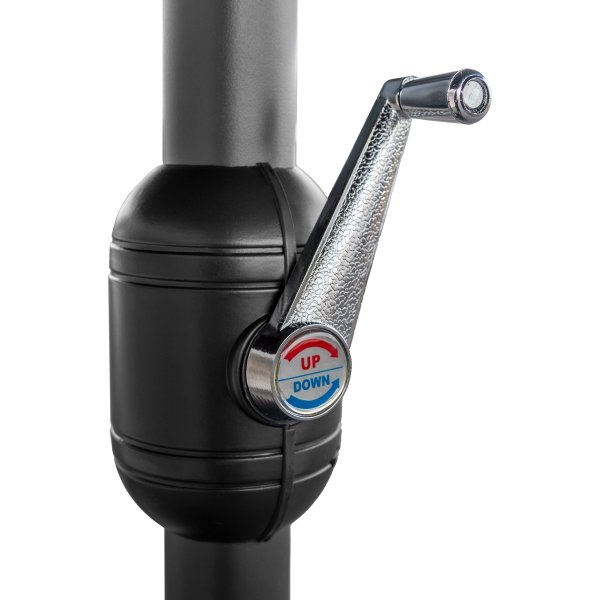 Dubbel parasoll|450x264cm|inkl. fot+överdrag|beige