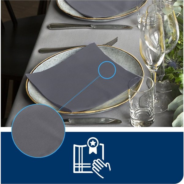 Servett TORK LinStyle grå 39x39cm 50/fp