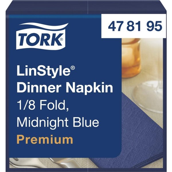 Servett TORK LinStyle mblå 39x39cm 50/fp