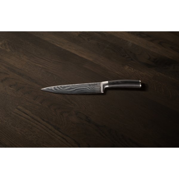 by Gaard Damascus Kockkniv 8"