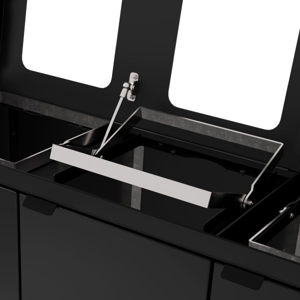 Bica 955 Avfallsstation 4 hinkar m/lock, Svart