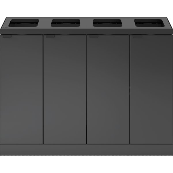 Bica 891 Avfallsstation, 4x60 L, Antracit