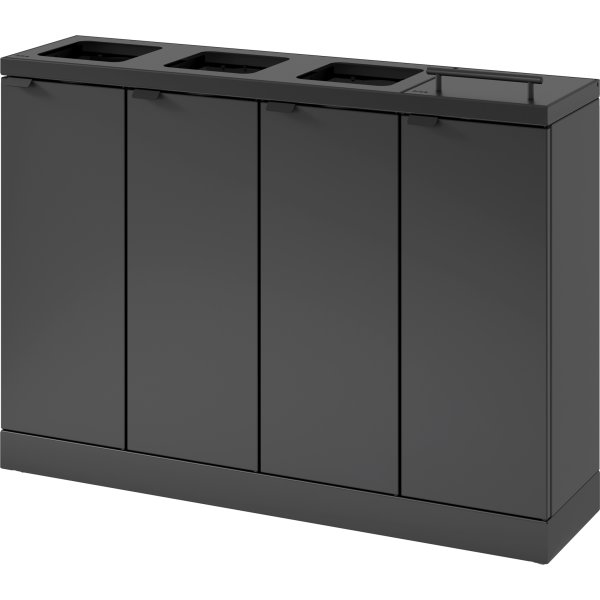 Bica 892 Avfallsstation 4x60L, Lock, Antracit