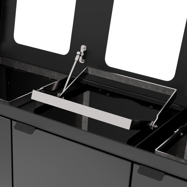 Bica 892 Avfallsstation 4x60L, Lock, Antracit