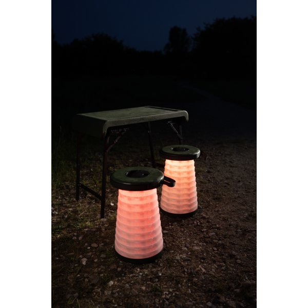 CapableX Hopfällbart set bord & pallar m/led