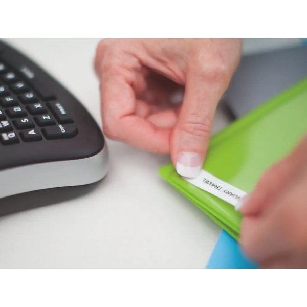 Dymo D1 märktejp 6mm, svart på gul