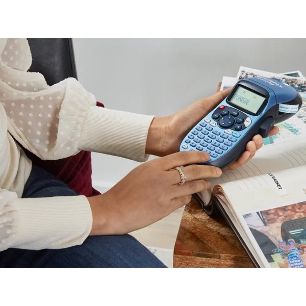 Dymo Letratag etikettejp 12mm, svart på silver