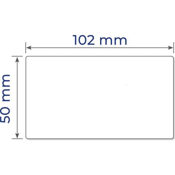 Avery 24038 etiketter på rulle, 50x102 mm, 1000 st