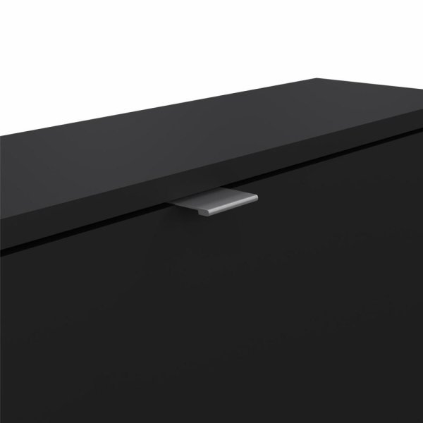 Skoskåp BudgetLine 2 fällbara luckor 2 fack Svart