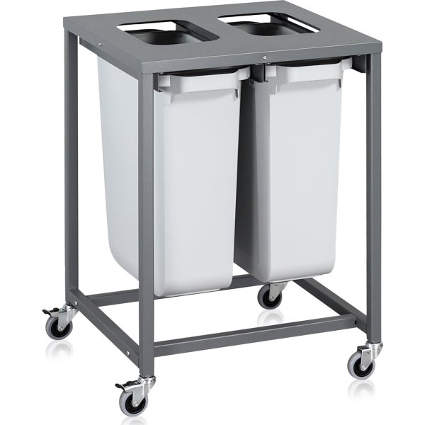 Sorteringsvagn Light, 2 behållare, 120 L.
