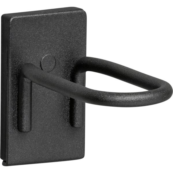 Verktygskrok stängd dubbel, magnetisk, svart, 2st