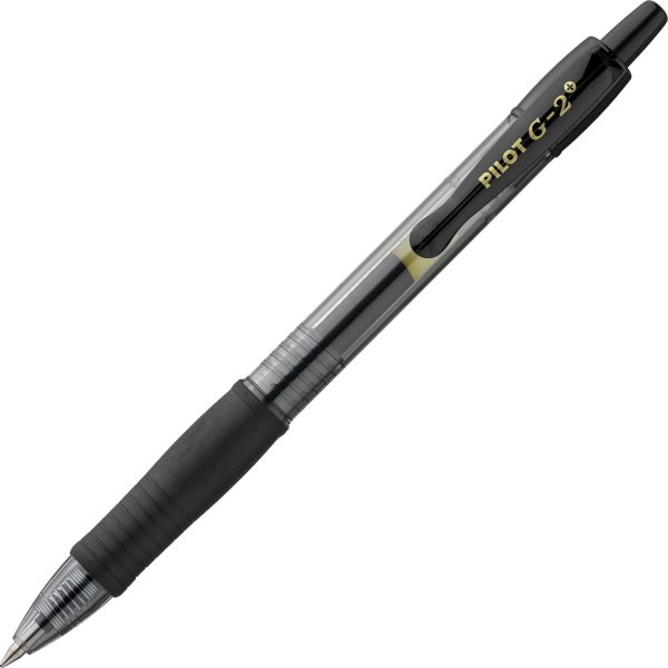 Pilot G-2+ gelpenna, 0,7 mm, svart