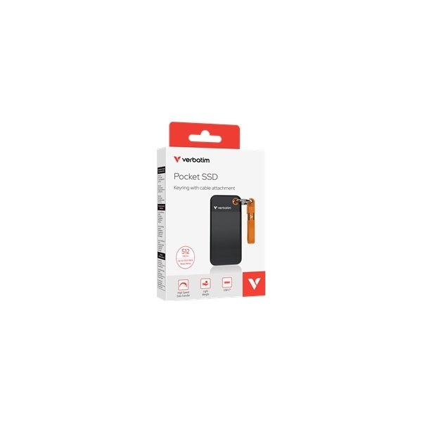 Verbatim USB nyckelring 3.2 Gen 2 512GB, svart