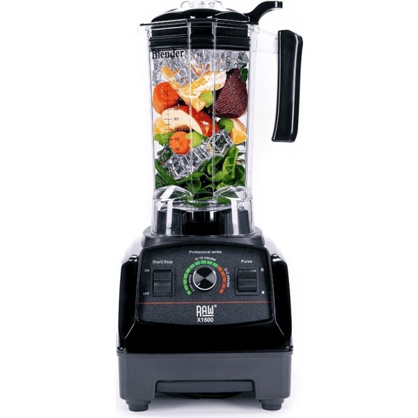 RAW X 1500 Blender - Svart 2.0 HP 1.2L 1500W