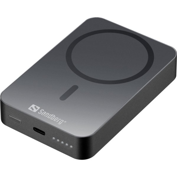 Sandberg Powerbank, Magnet, Trådlös - 10000 mAh