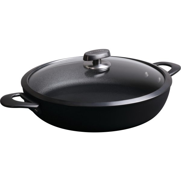 Scanpan Pro SB+ Sauterpanna med glaslock, 32 cm.