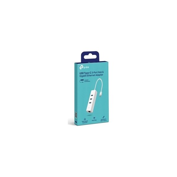 TP-Link 3-portars nav och Gigabit Ethernet-adapter