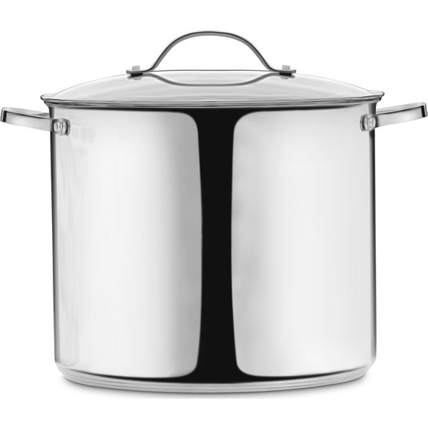 Gryta m/lock, rostfritt stål, 10L.