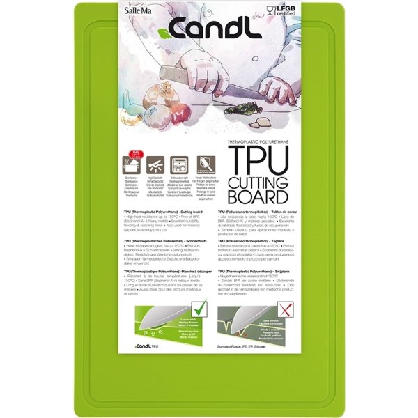 Candl TPU Skärbräda, 38x25 cm, grön