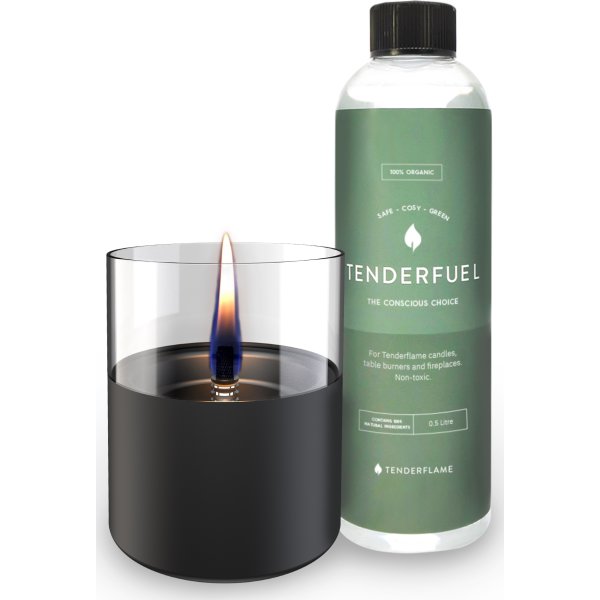 Tenderflame Lilly 10, svart, 500 ml tenderfuel