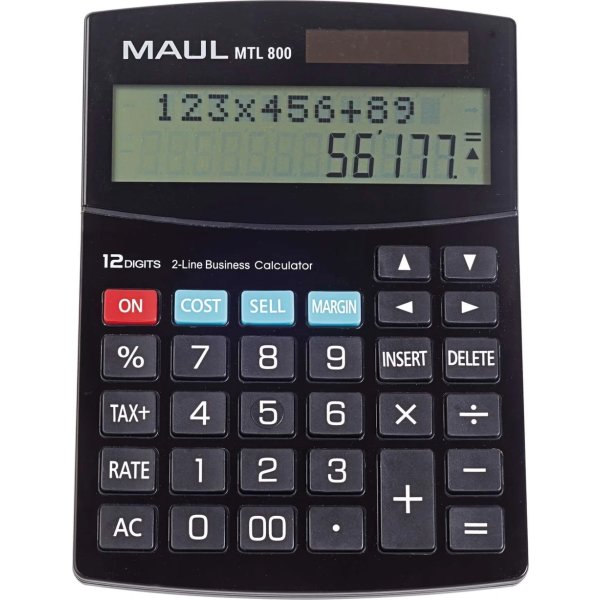 Maul bordsminiräknare MTL 800, svart