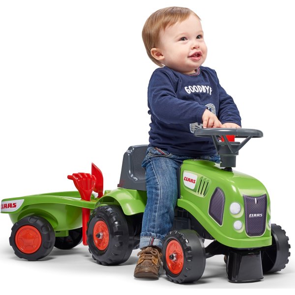 FALK Claas traktor med släp och tillbehör