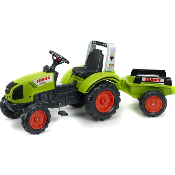 FALK Claas traktor med vagn, grön