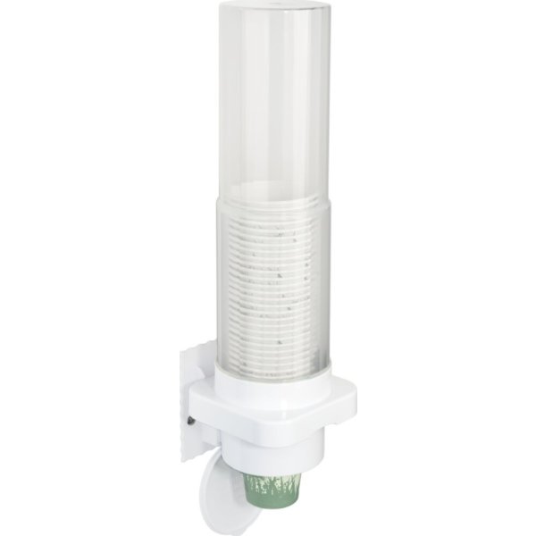 Väggdispenser, för Ø50-80 mm koppar, ABS/PP, vit