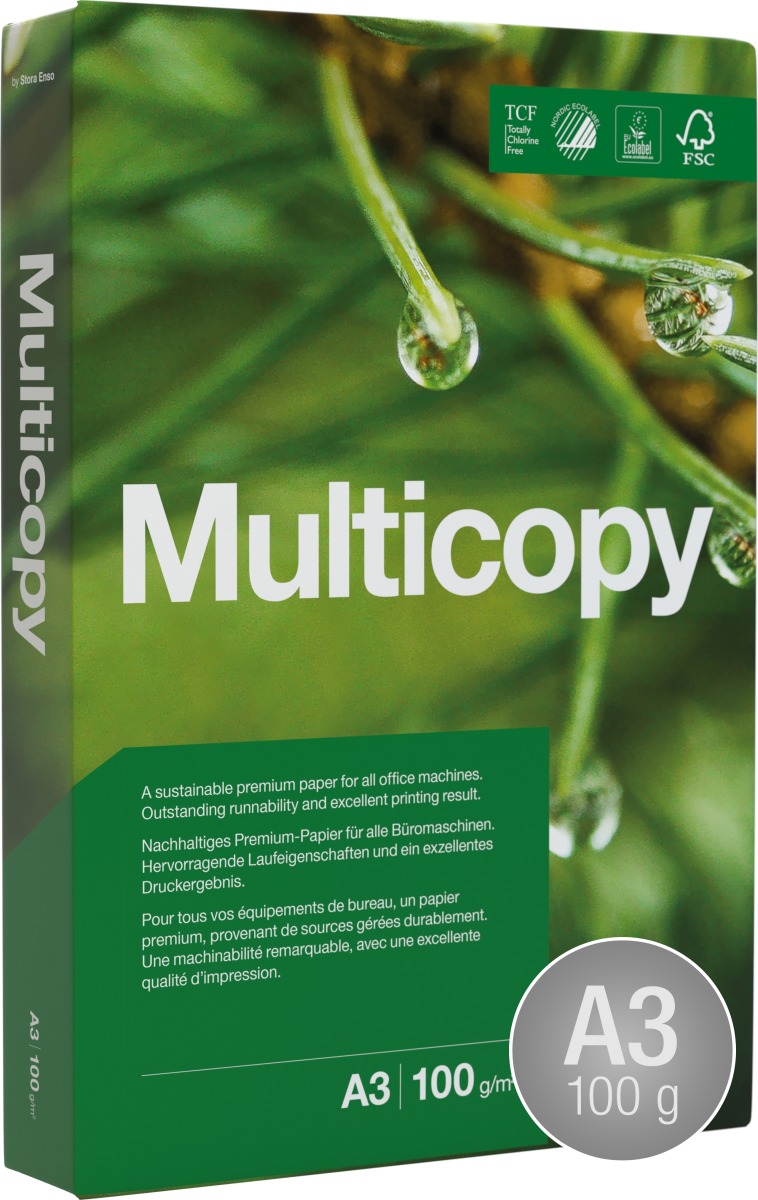MultiCopy kopieringspapper A3 | 100 g | 500 ark