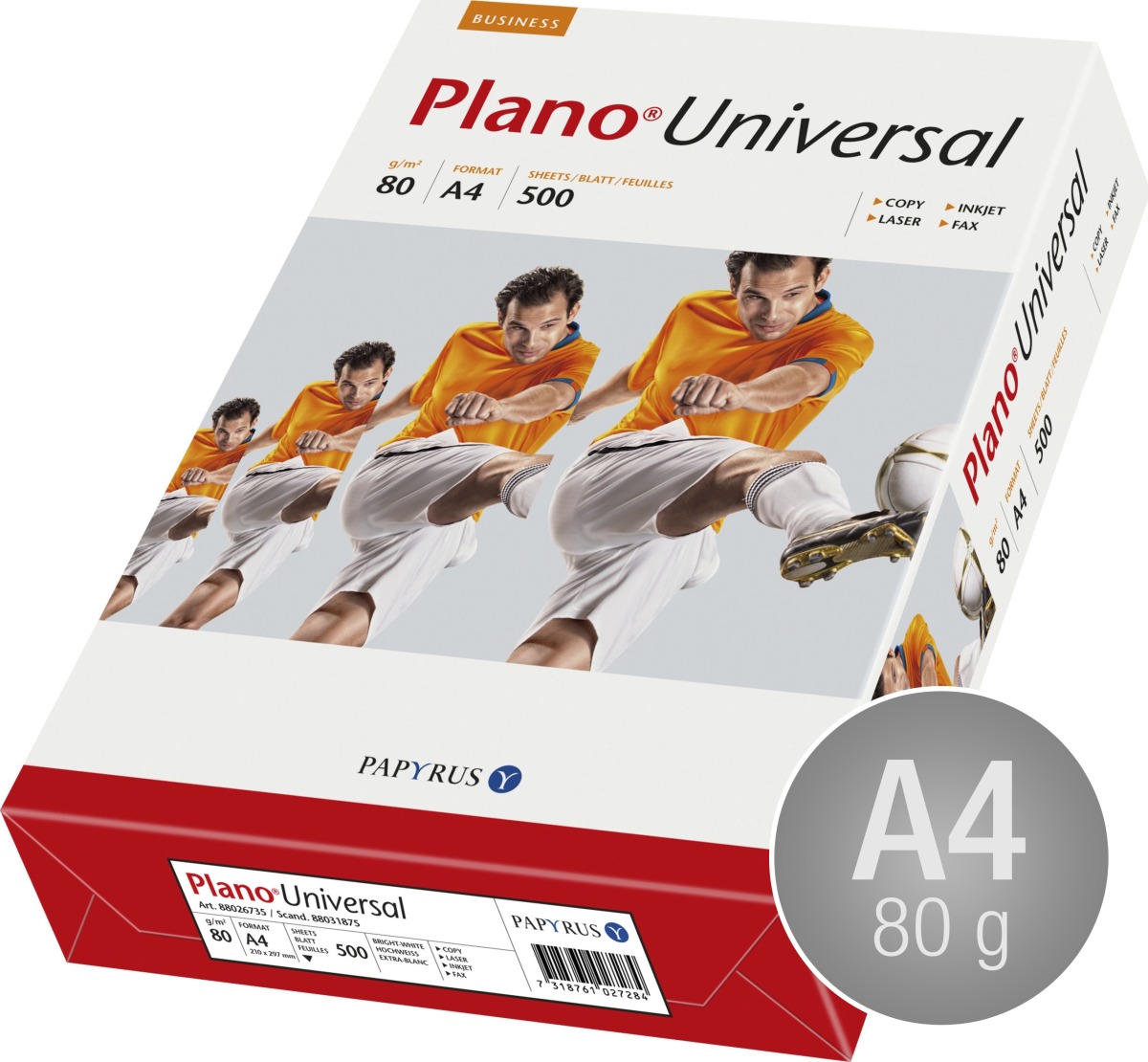 PlanoUniversal kopieringspapper A4 | 80g | 500 ark