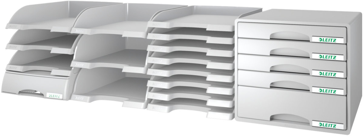 Leitz Plus Standard brevkorg, grå
