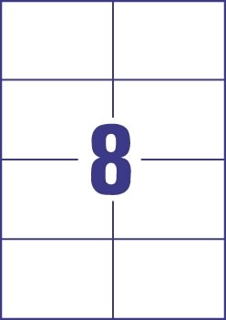 Budget Multietikett, 105x74 mm