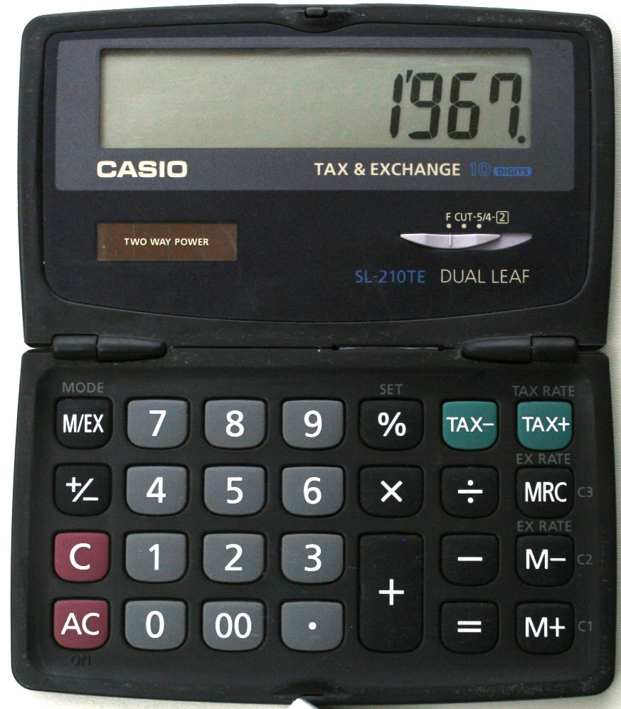 Casio SL210 TE miniräknare