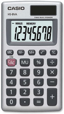 Casio HS-8VA miniräknare