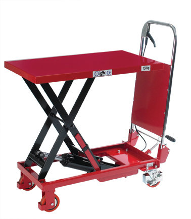 Mobilt lyftbord med fotpump, 150 kg