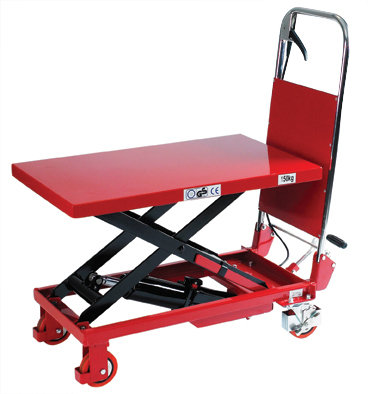 Mobilt lyftbord med fotpump, 150 kg