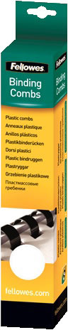 Spiralrygg Fellowes A4 Plast 21 ringar 6 mm Vit