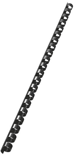 Spiralrygg Fellowes A4 Plast 21 ringar 6 mm Svart