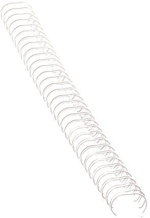 Fellowes metal spiralryg A4, 34 rings, 12mm, hvid