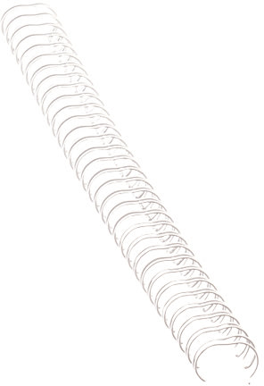 Spiralrygg Fellowes A4 Metall 34 ringar 8 mm Vit