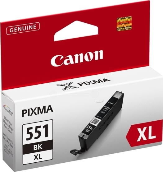Bläckpatron Canon CLI-551XL BK Svart 11 ml