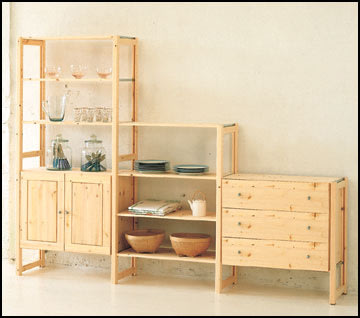 ABC låda, bredd 76x30 cm, vitlaserad