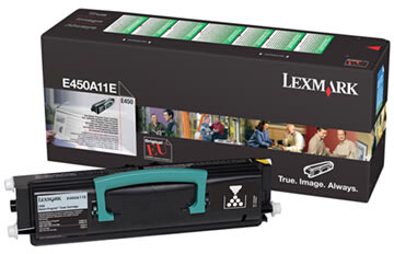 Lexmark E450A11E lasertoner, sort, 6000s