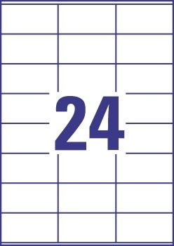 Budget Multietikett, 70x36 mm