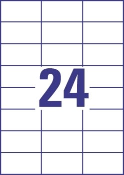 Budget Multietikett, 70x37 mm