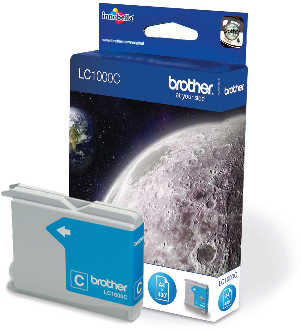 Brother LC1000C bläckpatron, blå, 400s