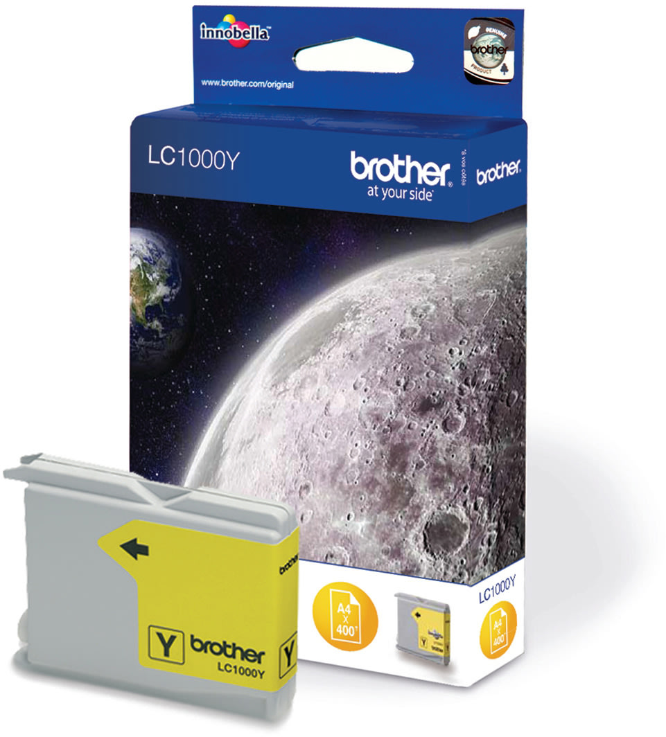 Brother LC1000Y bläckpatron, gul, 400s